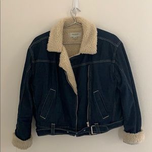 PacSun wool lined denim jacket
